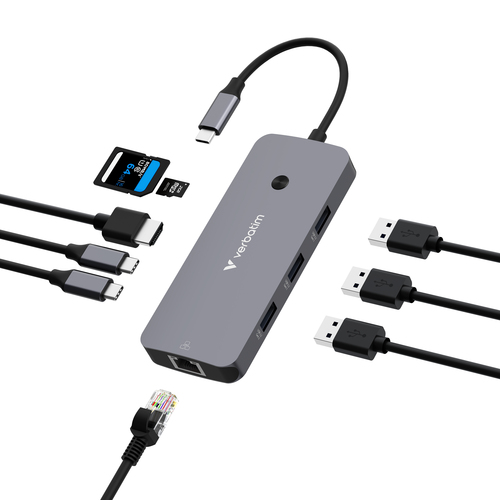 VERBATIM USB-C PRO MULTIPORT HUB 9 PORT CMH-09 – Verbatim