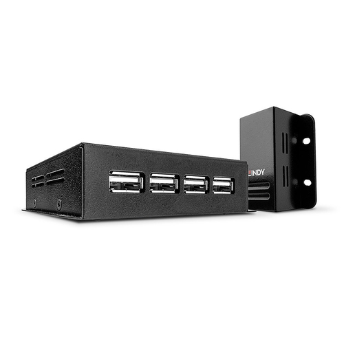 USB 2.0 4 PORT HUB CAT.5 EXTEND 50M WITH POWER OVER CAT5 – Lindy