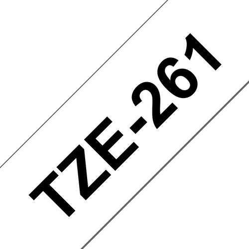 TZE-261 BLACK ON WHITE – Brother