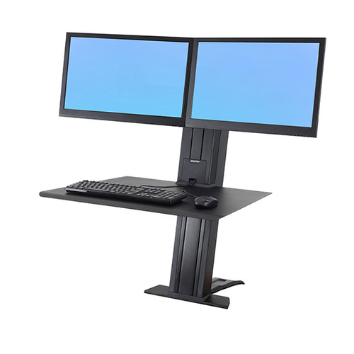 WORKFIT-S DUAL MONITOR REAR MOUNTG BLACK – Ergotron