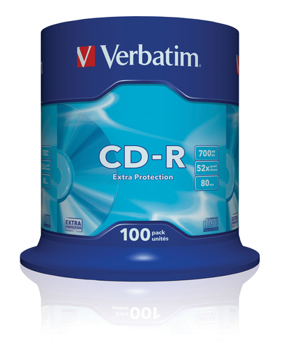 Verbatim CD-R 52x 100pk Spindle – Verbatim