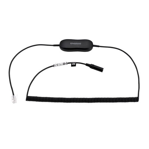 DESK PHONE CABLE JABRA EVOLV RJ9 TO 3.5 MM JACK CONV. CABLE2M – GN