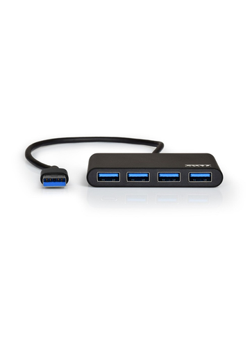 Port Connect - USB 3.0 Plug and play 4 port hub. High speed data transfer (5Gb/s). Supplied by Hypertec – Port