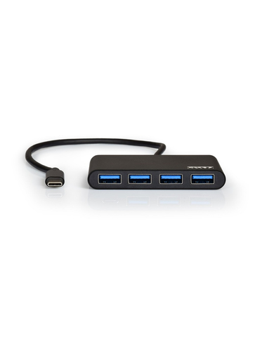 Port Connect- 4 Port USB Type-C to USB 3.0; Plug & play hub. Supplied by Hypertec – Port