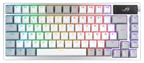 Asus ROG AZOTH Compact 75% Mechanical RGB Gaming Keyboard Wireless/Btooth/USB Hot-Swap ROG NX Snow Switches OLED Display Control Knob Mac Support – ASUSTeK COMPUTER