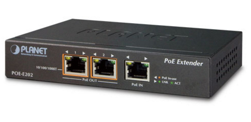 1-Port 802.3at PoE+ to 2-Port – Planet