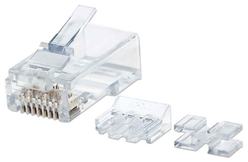 CAT6A RJ45 MODULAR PLUGS UTP- PRO SOLID WIRE 3/PRONG 80 PACK – INTELLINET