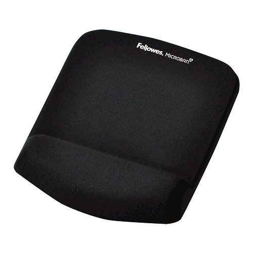 PLUSHTOUCH MOUSEPAD WRIST SUPP BLACK – Fellowes