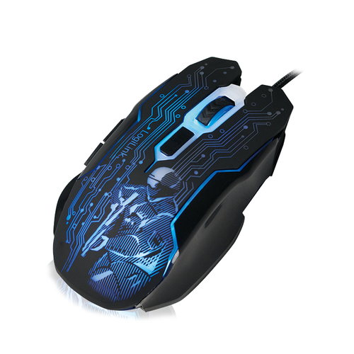 Mouse, Gaming, USB 6-button, 2400dpi – LogiLink