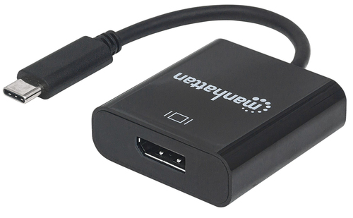 USB-C TO DISPLAYPORT CABLE 21CM -4K/30HZ MALE/FEMALE BLACK BLIST – INTELLINET