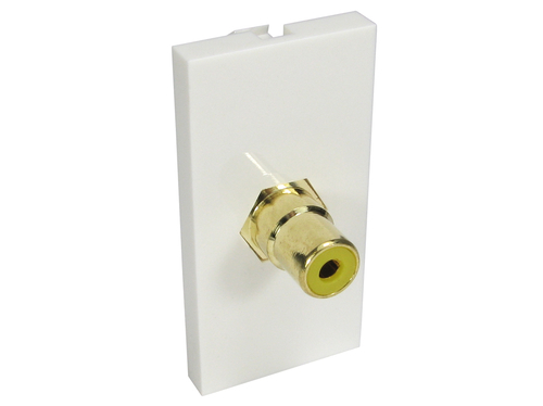 CDL 1xRCA (Yell) Euromod Coupler – Cables Direct
