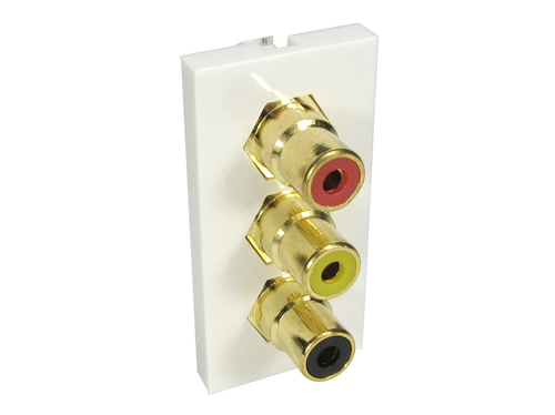 CDL 3x RCA Euromod - Coupler Type – Cables Direct