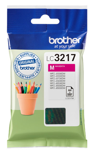 LC-3217M INK CARTRIDGE MAGENTA APP 550 PAGES ISO STANDARD 24711 – Brother