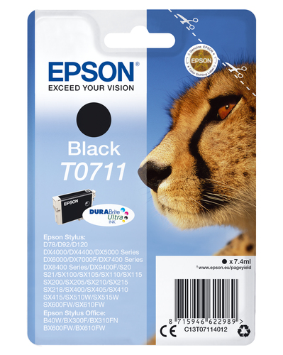 INK CARTR DURABRITE ULTRA BLACK F /D78/DX4000/4050/DX5000/DX6000 – Epson