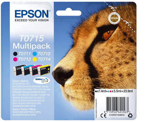 INK CARTR DURABR ULTRA BK/TRI C MULTIPACK F/DX4050/DX5000/D92 – Epson
