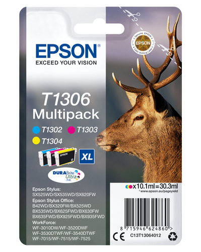 INK CARTR DURABR ULTRA MULTIPK 3 COLOUR BX320FW SX620FW SX525WD – Epson