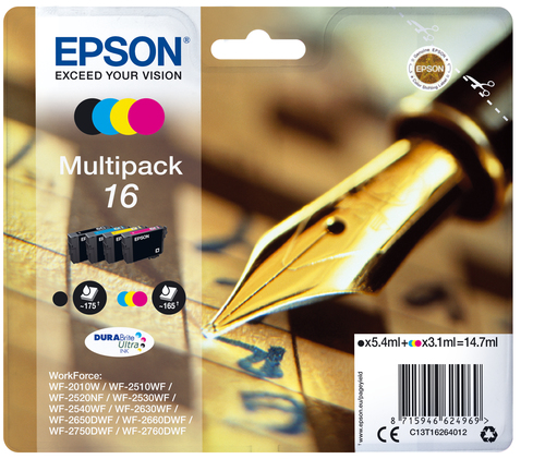 INK CARTRIDGE BLACK/COLOUR 16 RF/AM TAGS – Epson