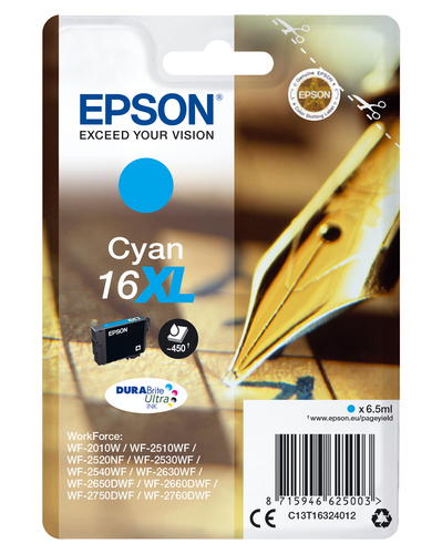 INK CARTR DURABR ULTRA CYAN 16XL – Epson