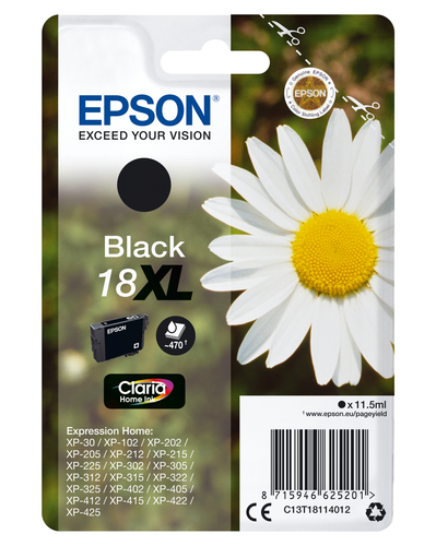 HOME INK CLARIA BLACK 18XL CLARIA HOME K – Epson