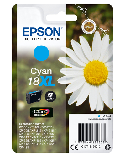 HOME INK CLARIA CYAN 18XL CLARIA HOME K – Epson