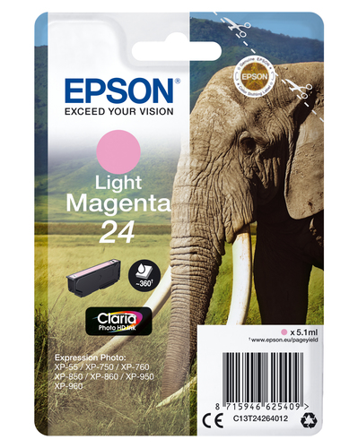CLARIA PHOTO HD 24 LGT MAGENTA F/ 24SERIES – Epson