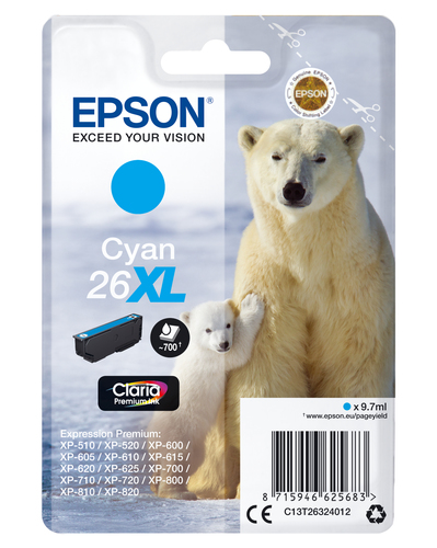 PREMIUM INK CLARIA CYAN 26XL – Epson