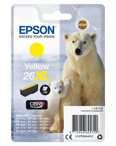 PREMIUM INK CLARIA YEL 26XL – Epson