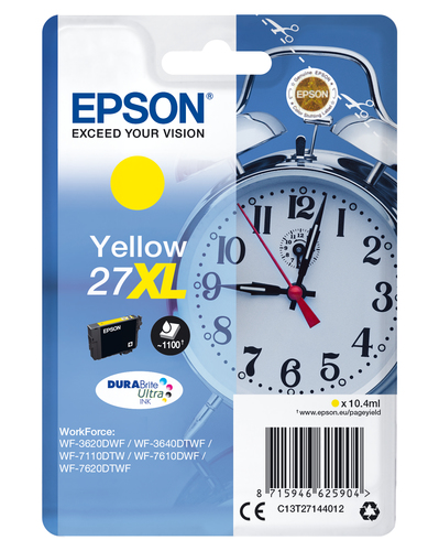 SGLPCKYEL DURABRITEULTRAINK27XL K CARTRIDGE RS BLISTER PACK – Epson