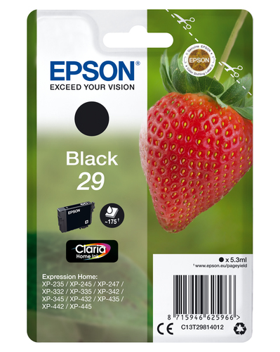 SGLPCK BLACK 29 HOME INK BLACK STANDARD – Epson