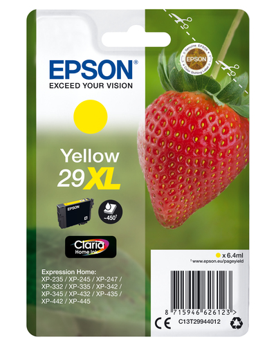 SGLPCK YELLOW 29XL HOME INK YELLOW STANDARD XL – Epson