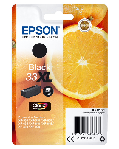 SGLPCK BLACK 33XL PREM.INK PREM.K 33 BLACK HIGH XL – Epson