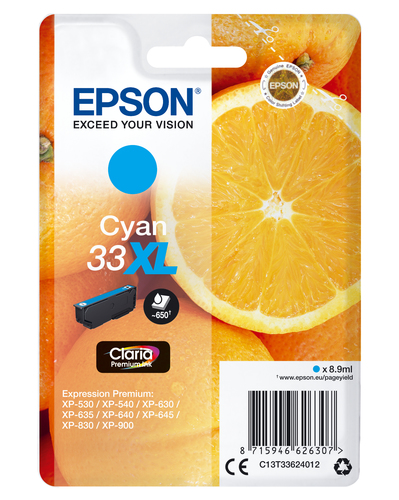 SGLPCK CYAN 33XL PREM.INK PREM.K CYAN HIGH XL – Epson