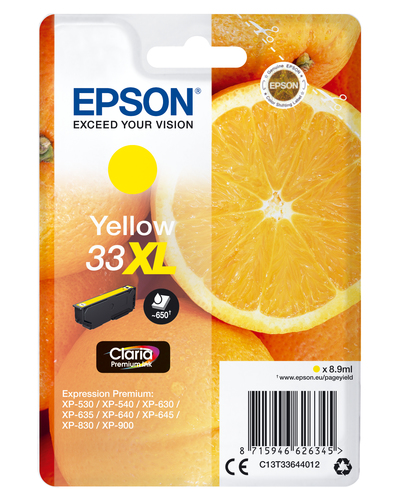 SGLPCK YELLOW 33XL PREM.INK PREM.K YELLOW HIGH XL – Epson