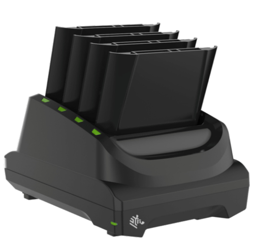 TC51 4-SLOT BATTERY CHARGER CHARGES FOUR SPARE BATTERIES – Zebra Technologies