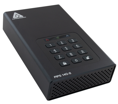 FIPS validated 6TB Aegis Padlock DT Secure USB 3.0 256-bit AES hdwr encryption – Apricorn