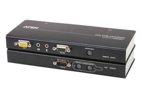 USB KVM Extender with RS-232 serial ports, Audio up to 150m using Cat 5e cable – ATEN