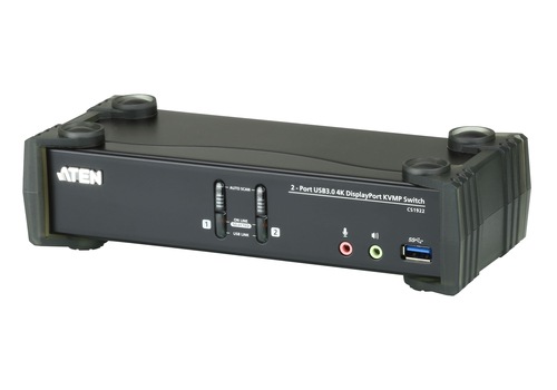 2-Port USB 3.0 True 4K DisplayPort KVMP Switch – ATEN