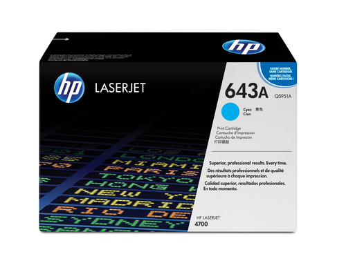 TONER CARTRIDGE CYAN 10K F/ CLR LASERJET 4700 – HP Inc