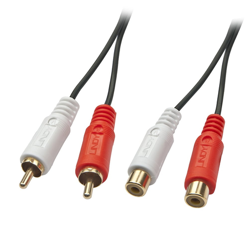 3M PREMIUM AUDIO EXTENSION CABLE PHONO MALE TO FEMALE – Lindy