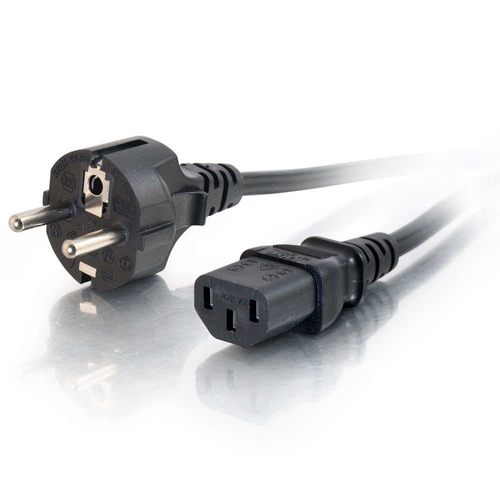 2m 16 AWG European Power Cord (IEC320C13 to CEE 7/7) Black – Legrand