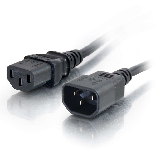 3m 18Awg IEC C13 to IEC C14 Extension Cable - Black – Legrand