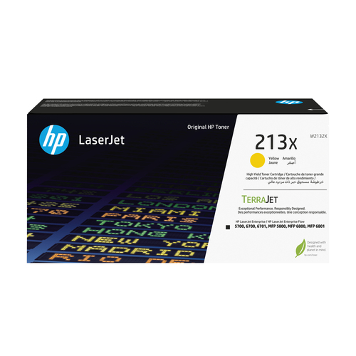 HP 213X YLW ORIGINAL LASERJET TONER CRTG – HP Inc