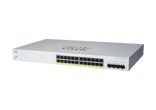 CBS220 SMART 24-PORT GE POE 4X1G SFP – Cisco Systems