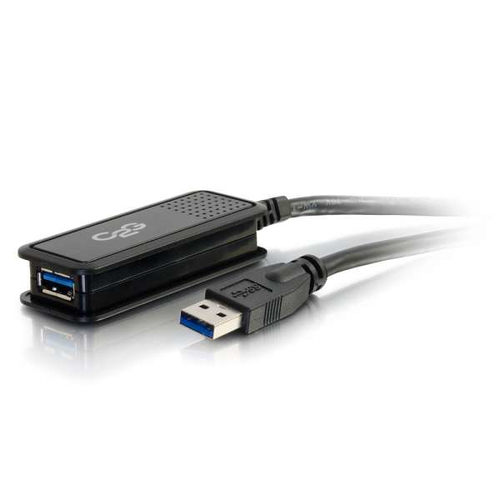 5m USB 3.0 USB-A Male to USB-A Female Active Extension Cable Black – Legrand