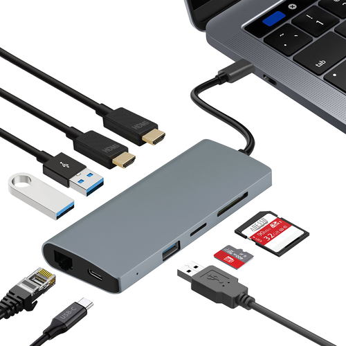 9-IN-1 USB-C MULTI-PORT DOCKING STATION – Adesso