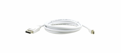 1.8m Mini Displayport Male to Displayport Male - White – Kramer Electronics