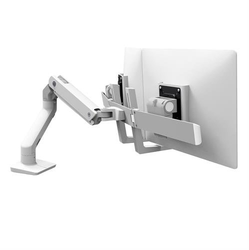 HX DESK DUAL MONITOR ARM WHITE – Ergotron