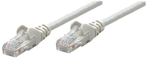 NETWORK CABLE CAT6A COPP 0.25M- GREY S/FTP SNAGLESS/BOOTED – INTELLINET