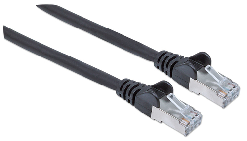 NETWORK CABLE CAT6 COPPER 5M- BLACK S/FTP SNAGLESS/BOOTED – INTELLINET