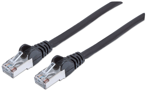 NETWORK CABLE CAT6 COPPER 15M- BLACK S/FTP SNAGLESS/BOOTED – INTELLINET
